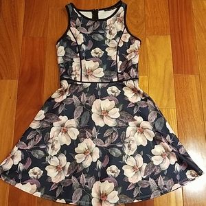 Floral dress for a girl.